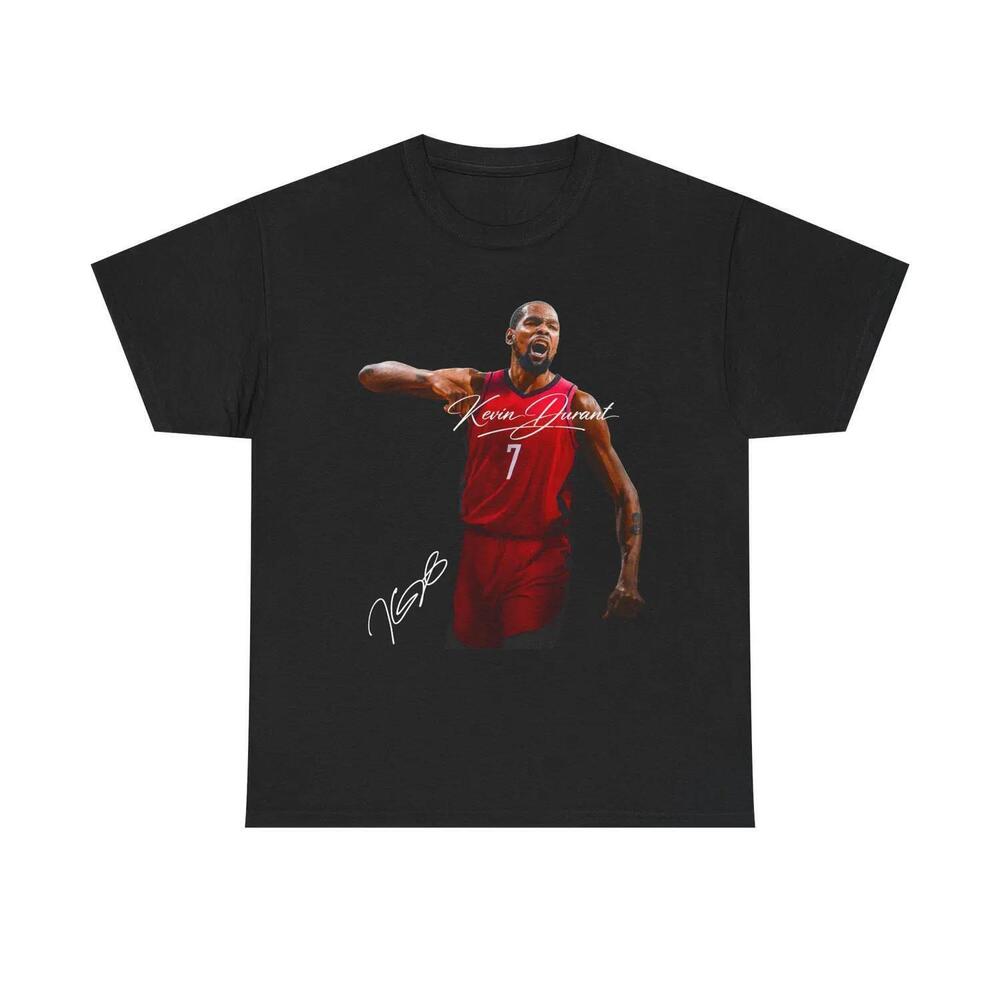 Kevin Durant Houston T Shirt Autograph Edition Basketball Jersey Tribute